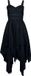 Gothicana by EMP Gothicana zwarte midi-jurk met gespen - Dames - M