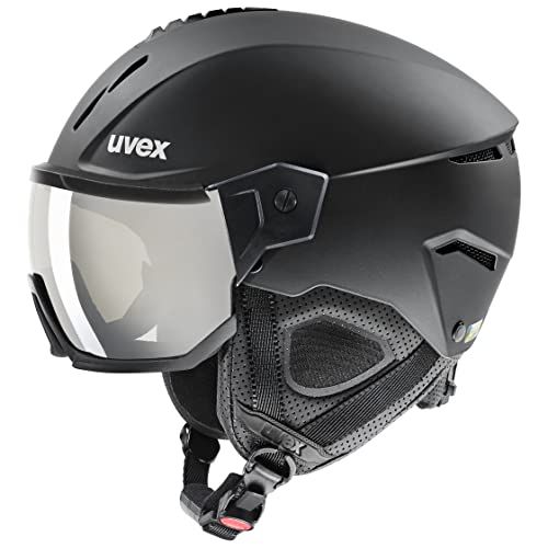 UVEX instinct visor Skihelm Unisex-Volwassene black mat 60-62 cm