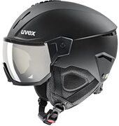 UVEX instinct visor, Skihelm Unisex-Volwassene, black mat, 60-62 cm