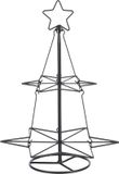 Mica Decorations Edelman Bv Metalen decoratie kerstboom zwart 40 cm