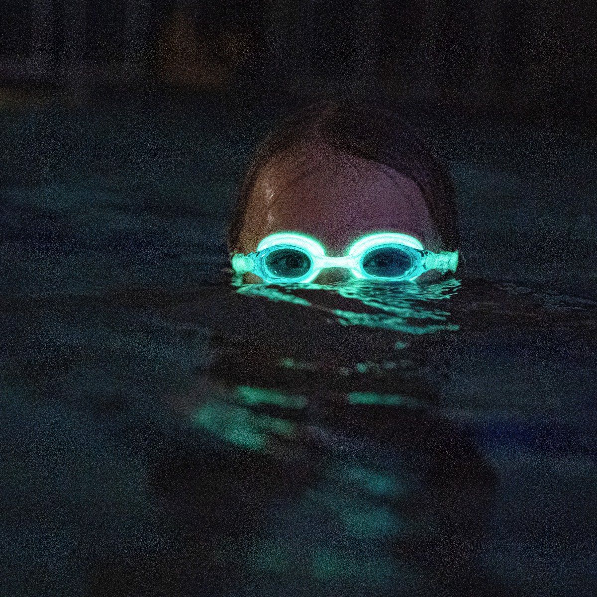 Finis Flowglow Zwembril - Groen - Glow in the Dark - Kinderen
