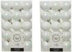 Decoris Kerstballen - 60 stuks - Wit Parelmoer - D6 cm - Kunststof