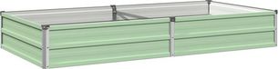 vidaXL Jardinière surélevée Vert pastel 160 x 80 x 24 cm Métal