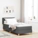 Maison Exclusive - Lit boxspring avec tête de lit, gris foncé, 80 x 200 cm, rembourré