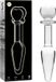 IBIZA™ NEBULA SERIES - MODEL 7 ANAL PLUG BOROSILICATE GLASS 13,5 x 3 CM TRANSPARENT