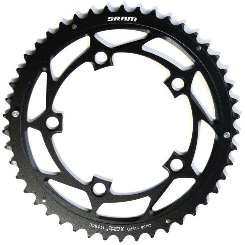 SRAM Road kettingblad Rood/Force 130 mm boutcirkel grijs/zwart