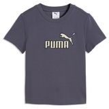 PUMA Essentials Elevated No.1 Logo Slim T-shirt voor dames L, Inky Depths Gray