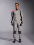Alpinestars Combinaison Hypertech V3 - FIA Gris Moyen Noir Rouge Fluo, Taille: 50