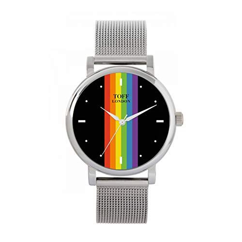 Toff London Pride Linear black batons horloge - 5059656014010