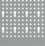 vidaXL Gereedschapswand - 2 st - Grijs - 100 x 1 x 60 cm - Staal