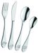 GEDA LABELS 19409 Toddler Cutlery Set, Silver, Stainless Steel, 4 Pieces
