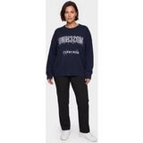 Moschino Pull en laine logo inversé bleu Taille : 44