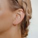Hey Happiness Tijdloze Hoops Oorbellen – Oorringen Dames – 925 Zilver 18K Verguld – Ø14 mm - Goud