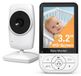 Babyfoon met camera - 3,2 inch LCD-scherm - Nachtzicht - Tweerichtingsaudio