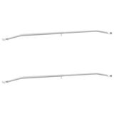vidaXL Zeilbeugel voor aanhangers 2 stuks zilver 102-155 cm Aluminium