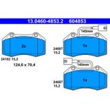 CONTINENTAL TEVES (ATE) Jeu de plaquettes de frein pour ATE 13.0460-4853.2