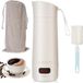 Merkloos / Sans marque Bol Draagbare Waterkoker - Roestvrij Staal - 300W Snelle Waterverwarmer - Temperatuurinstellingen - Voor Reis en Thuis