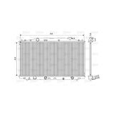 Valeo Radiateur 701551 | Compatibel met: HONDA ACCORD VIII Kombi