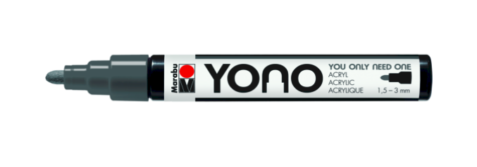 Marabu Yono - 12400103079 - Grijs - Verf-stiften - Unisex