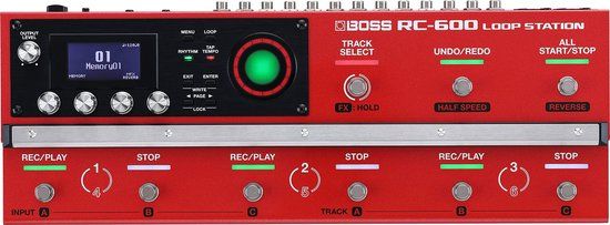 Boss Audio Systems Boss RC-600 Loop Station - Rood