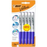 BIC Velleda 1741 Whiteboard-marker, droog afwisbaar, medium punt, blauw, 5 stuks