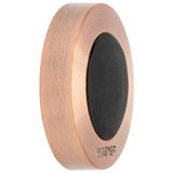 WAGNER Design muur deurstopper SCREW OR GLUE/schroef of lijm - diameter Ø 38 x 10 mm, geborsteld metaal, inox look, thermoplastisch rubber, roseGoud, designprijs - 15513901
