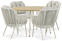Santika Furniture Santika Nanda/Matale 125 cm dining tuinset 5-delig