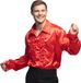 Boland - Rood disco-overhemd met ruches