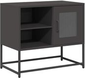 vidaXL Tv-meubel 68x39x60,5 cm staal zwart