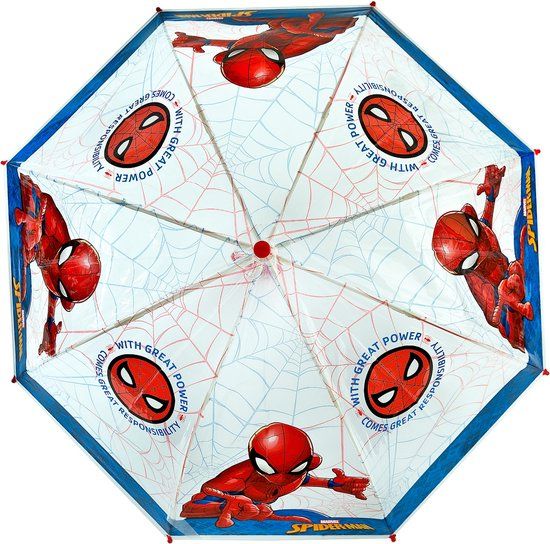 4KidsOnly Undercover - Spider-Man Paraplu - Kunststof - Multicolor