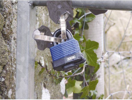 Kasp K13545D Hangslot 63 mm Blauw - Sleutelslot