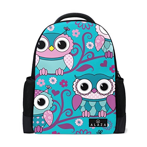 My Daily Mijn Dagelijkse Leuke Uil Bloem Rugzak 14 Inch Laptop Daypack Boekentas voor Travel College School