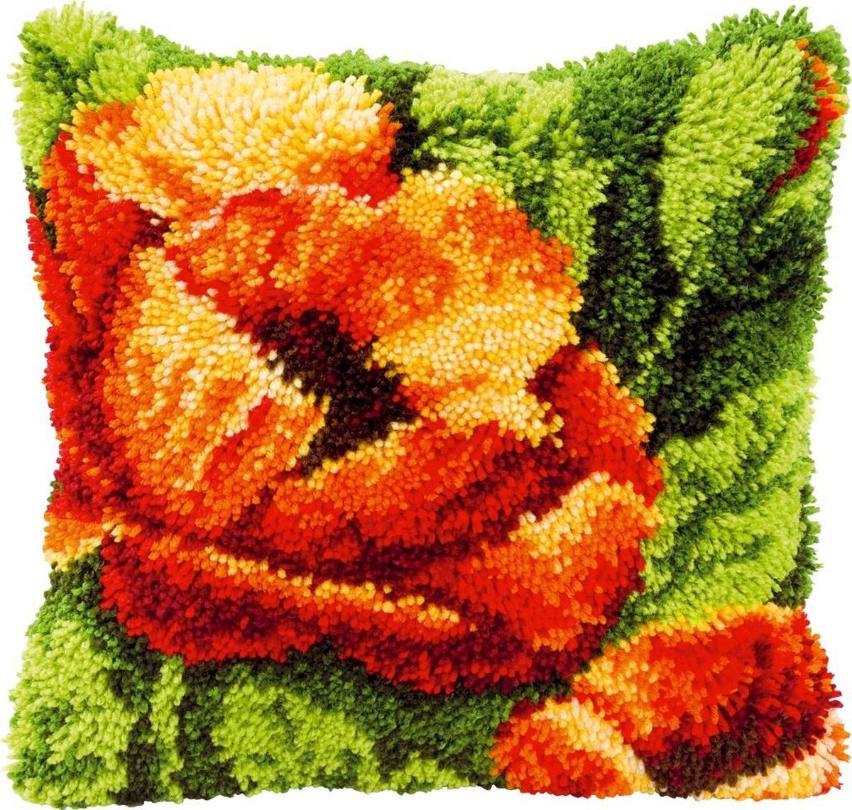 Vervaco Knoopkussen kit Oranje bloem - - PN-0014175