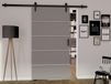 LIVOURNE Porte coulissante 86 cm gris
