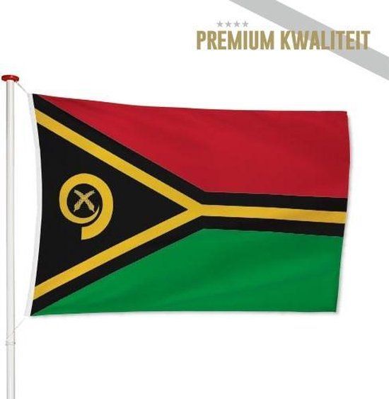 Vanuatuaanse Vlag Vanuatu 100x150cm - Polyester - Geschikt voor boot