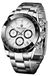 Pagani Design Montre homme Scopic Quartz Acier inoxydable Chronographe Argent blanc