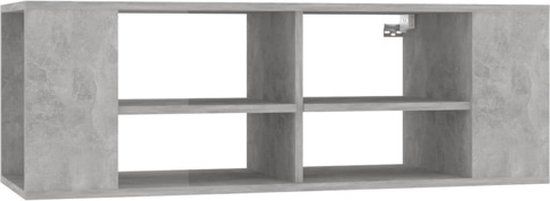 vidaXL Tv-wandmeubel 102x35x35 cm spaanplaat betongrijs