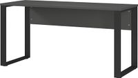 Germania Bureau 5008-613 GW-Adrano, in grafiet/zwart, met metalen glijders, 150 x 74 x 60 cm (BxHxD)