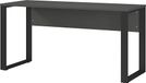 Germania Bureau 5008-613 GW-Adrano, in grafiet/zwart, met metalen glijders, 150 x 74 x 60 cm (BxHxD)