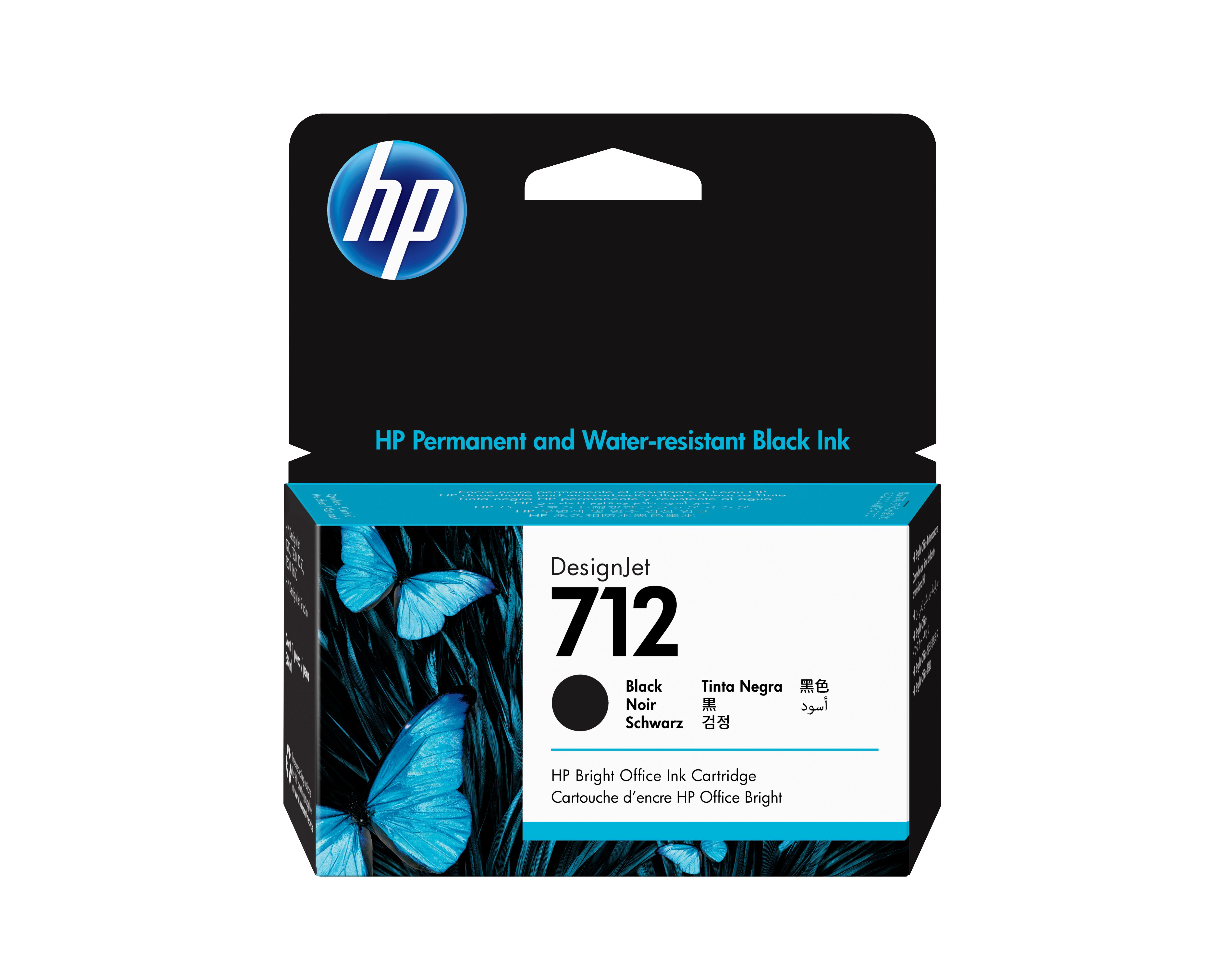 HP 712 Zwarte inktcartridge - 38 ml - Origineel