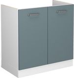 Vicco R-Line meuble sous vasque – 80 cm sans plan de travail bleu-gris