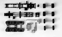 herpa - Trekmachinechassis MAN TGX 680 trekmachine voor zware lasten 4-asss voertuig, 2 stuks