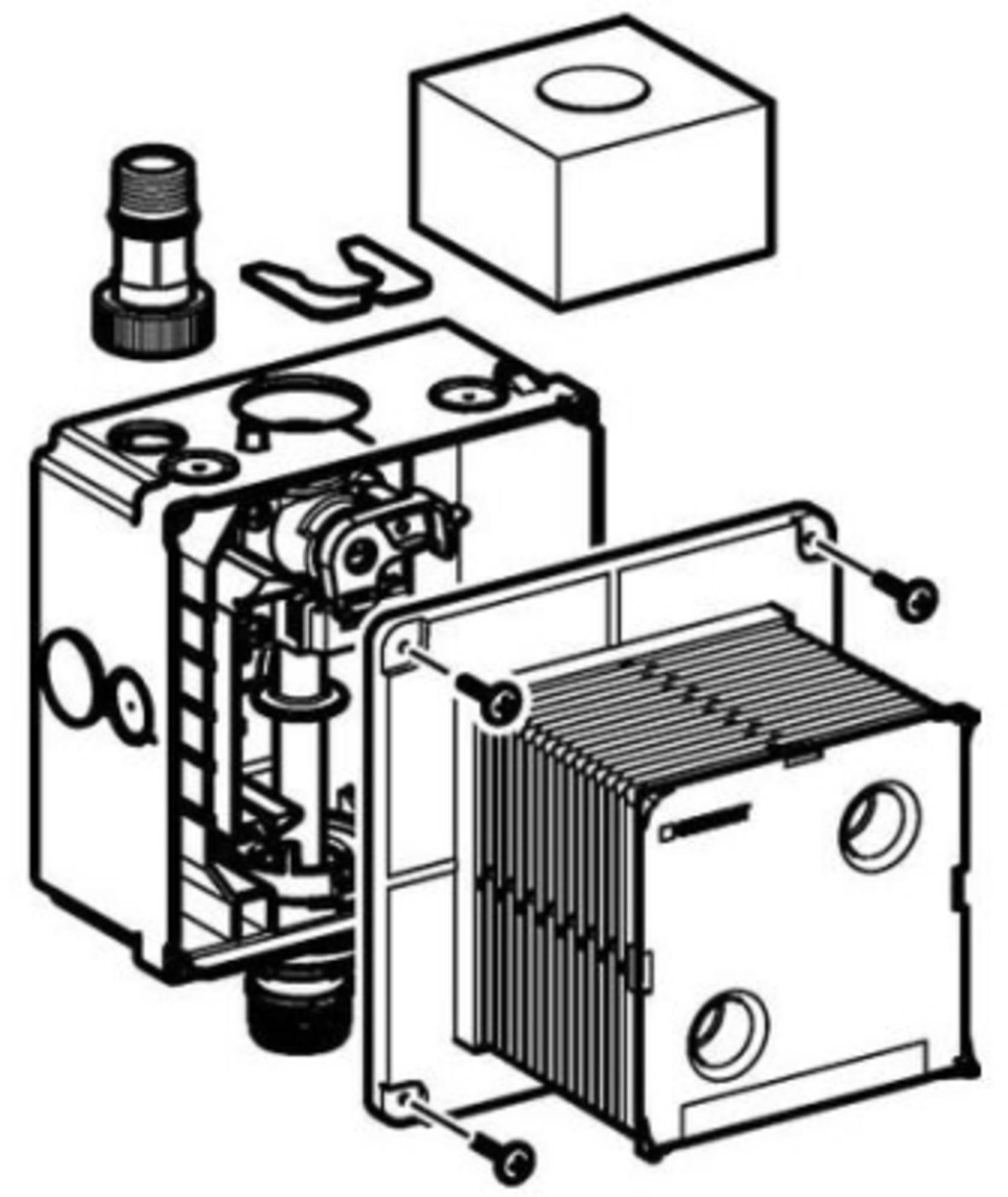 Geberit universele inbouw kast voor urinoirsturing