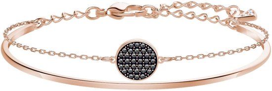 Swarovski Ginger Bangle Crystal Silver Night Armband 5389046 - 18.50 cm