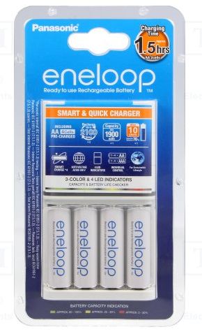 Panasonic Eneloop BQ-CC63E - Oplader voor 8 AA/AAA batterijen