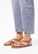 Sacha - Femme - Sandales cognac à brides croisées - Taille 38