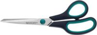 Westcott schaar - easy grip - 21cm - RVS - soft grip - linkshandig - blauw/zwart