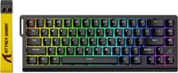 ATTACK SHARK X68 HE - Rapid Trigger - Hall Effect - 8000Hz - 0.01mm RT - Clavier de jeu magnétique - RGB - 60% - QWERTY - Filaire - Noir