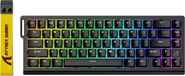 ATTACK SHARK X68 HE - Rapid Trigger - Hall Effect - 8000Hz - 0.01mm RT - Clavier de jeu magnétique - RGB - 60% - QWERTY - Filaire - Noir