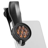 NEEWER 37 mm caleidoscoop, prismfilter met telefoonclip, K9 caleidoscoop effectfilter, prismafilter voor 17 mm schroefdraad, achterplaat, telefoonkooi, hoes, compatibel met iPhone 16 Pro Max Galaxy